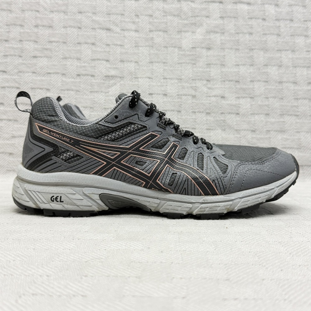Asics‎ Gel Venture 7 Gray Womens Size 8.5 Cushioned Trail Running 1012A477